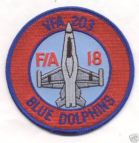 VFA-203 F-18 bullet patch