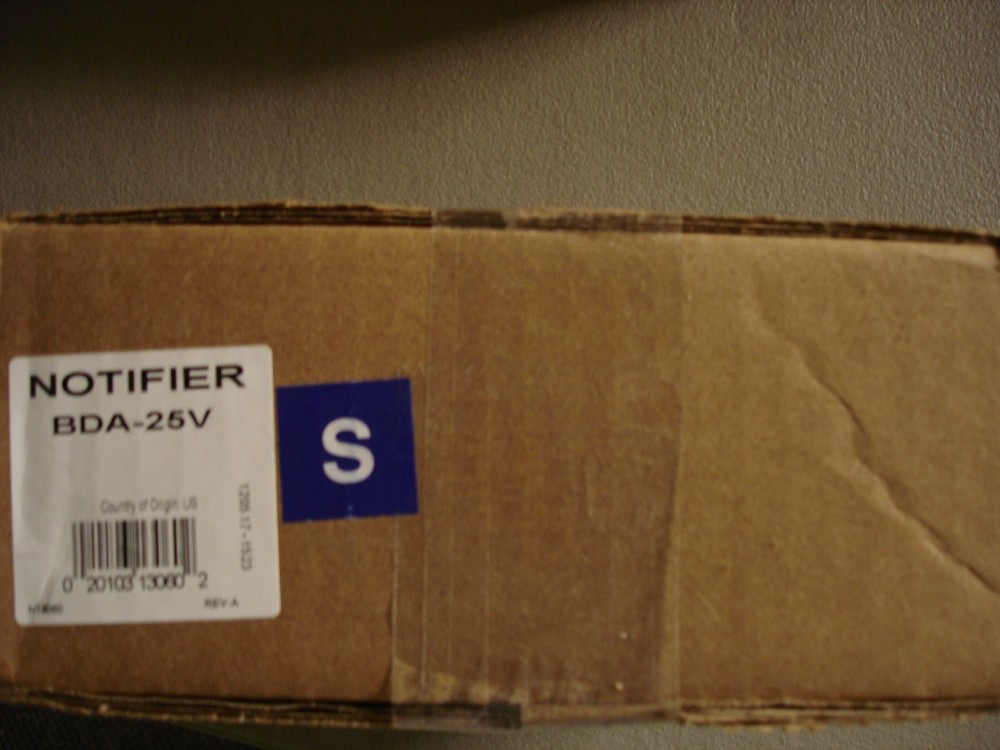 NOTIFIER BDA-25V   "NEW"