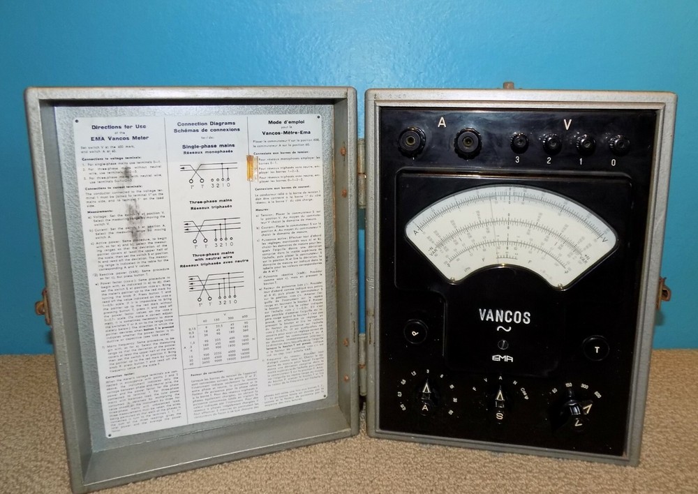 EMA Swiss Made Analog AC Voltmeter Single / Three Phase Free Shipping