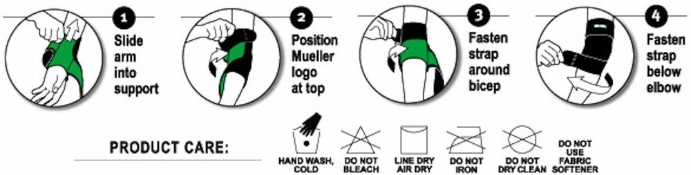 Mueller Adjustable Elbow Support, Black, One Size 6315