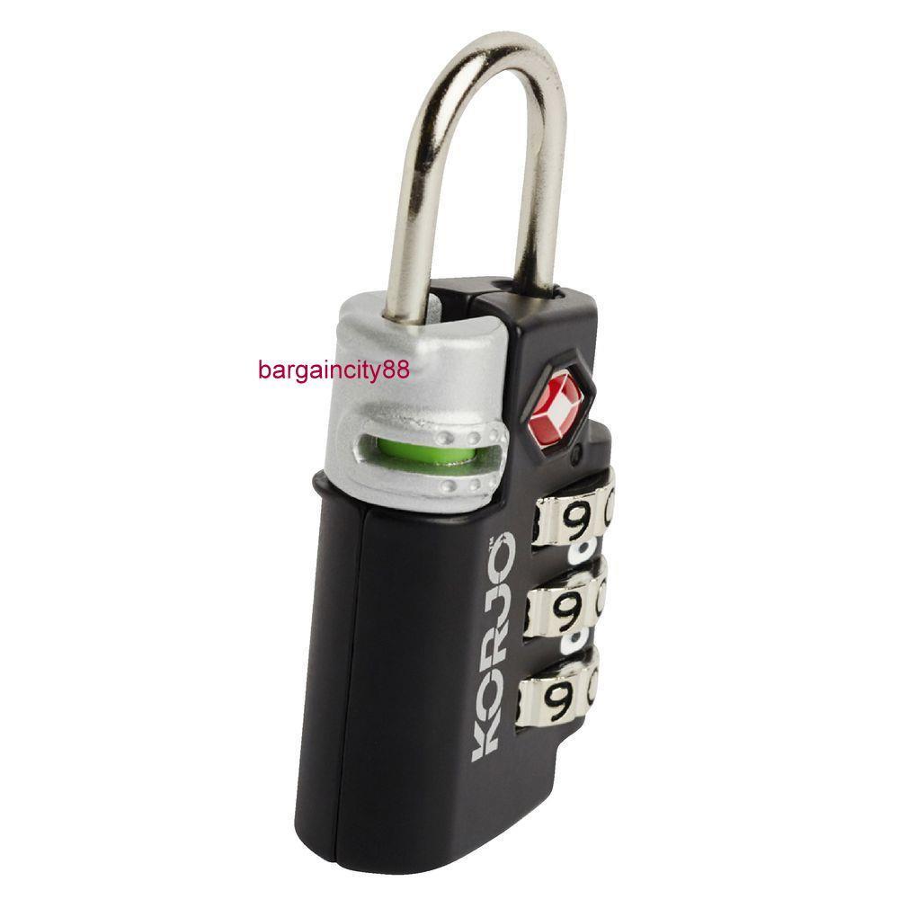 Korjo TSA Approved Combination Suitcase Luggage Security Padlock Travel Lock