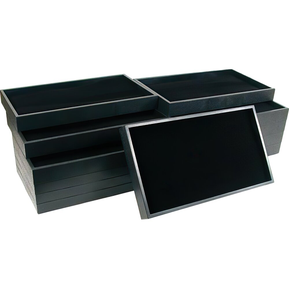 12 72 Black Ring Display Inserts & Travel Tray