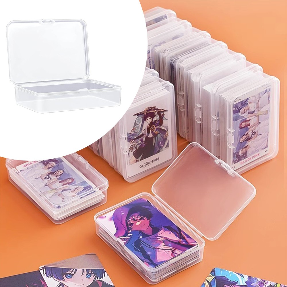 1-50Pack Playing Card Deck Cases Clear Plastic Game Card Box Holder Organizer