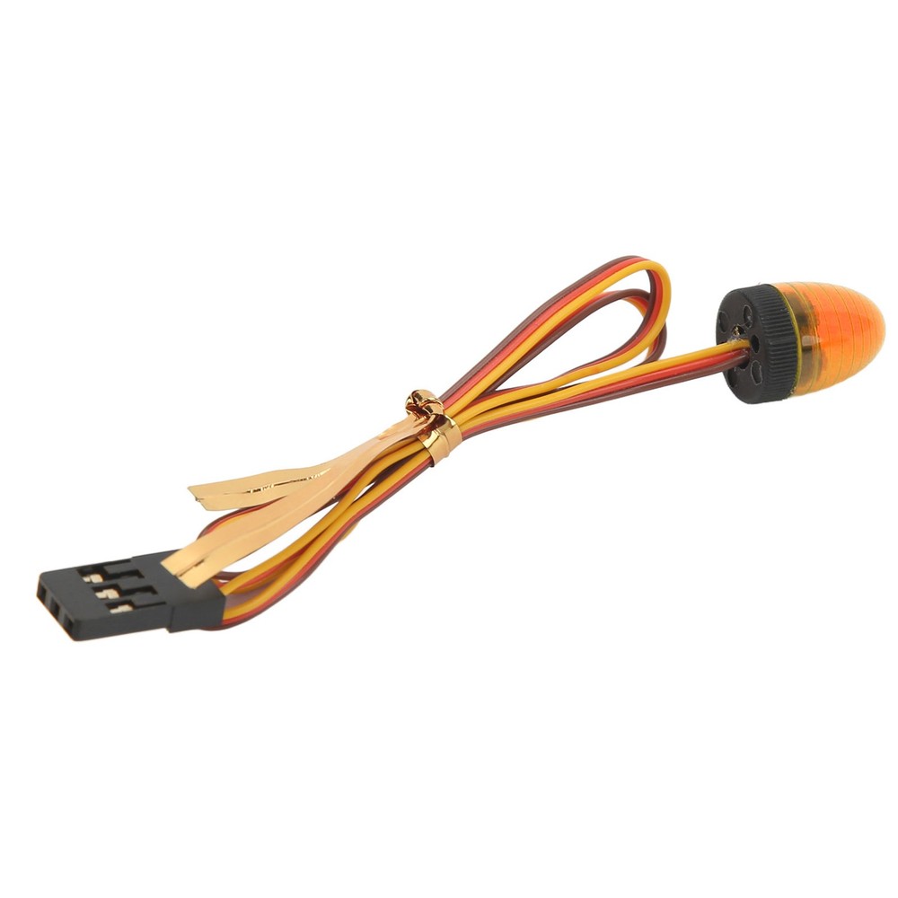 Yellow RC Car Alarming Light 5 Light Modes High Simulation Round Compact