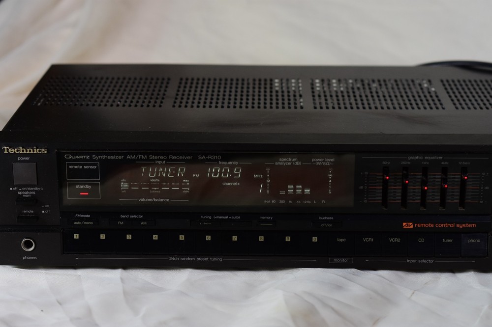 Technics SA-R310 Receiver with EUR64704 Remote. Tested, see notes.