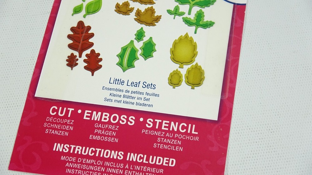 Spellbinder Shapeabilities Little Leaf Sets Fall Craft Dies S4385