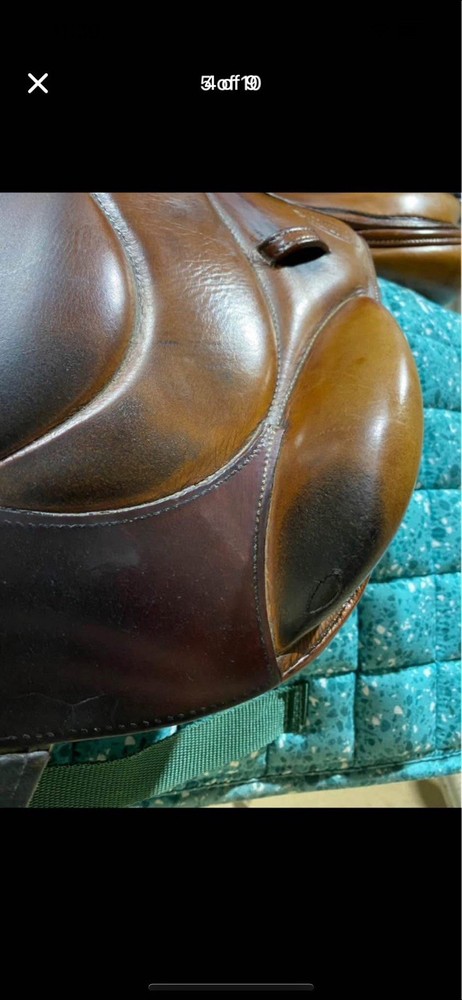 Devacoux Chiberta Jump Saddle 17.5 Medium Tree Great Condition Used