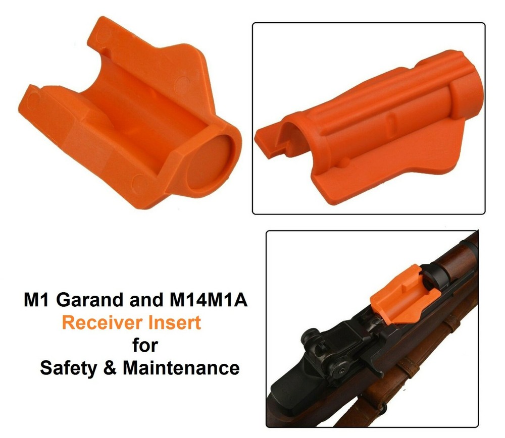 Nylon Polymer M1 Garand Receiver Insert, Safety, Maintenance, Cleaning 2 Pack