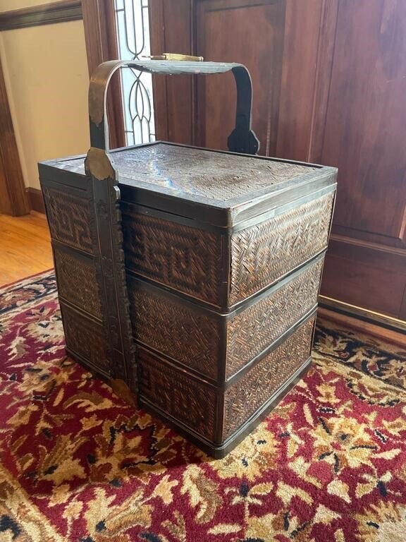 Wedding Basket w Brass Accents