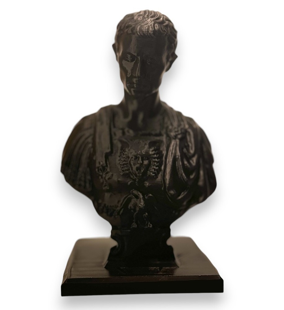 Julius Caesar Pen Holder: A Unique and Functional Desktop Organizer, Black