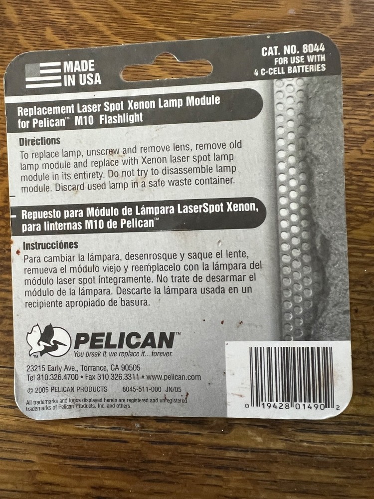 Pelican Replacement Lamp Module 8044 M10 4C - NEW IN SEALED PACKAGE