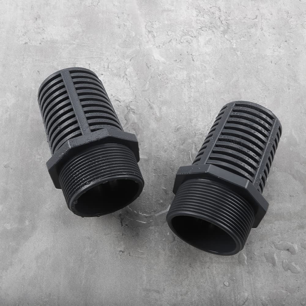 2 Inch Threaded Suction/Overflow Strainer, Screen Strainer 2 Inch (2 Pack)