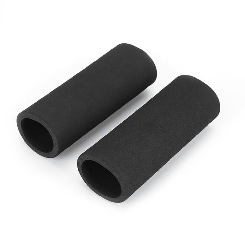 Motorcycle Foam Anti Vibration Comfort Handlebar Grip Covers Protector Black 2Pc