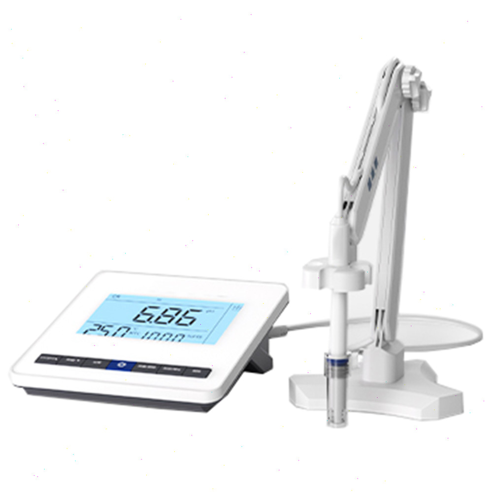 Benchtop PH Meter PH Tester with Buffer Powder 50 Groups Data Storage -2.00～18.0