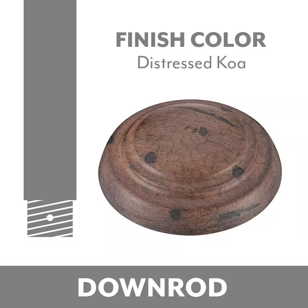 18 In. Distressed Koa Downrod