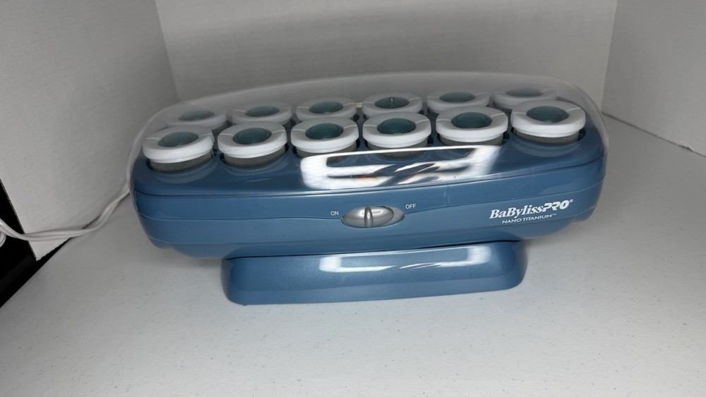 BaBylissPRO Nano Titanium Hot Rollers BABNTCHV15 Blue Indicator Light 400W
