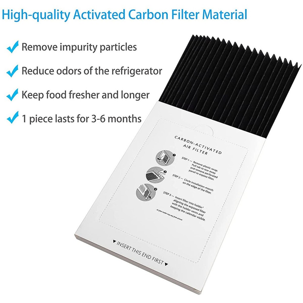 2 Pack Refrigerator Air Filter Carbon Activated Filter for Frigidaire EAFCBF