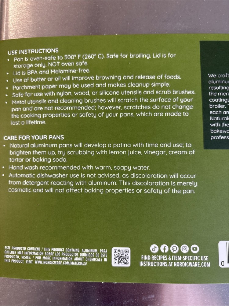 Nordic Ware Naturals® 9" x 13" Rectangular Cake Pan with Storage Lid