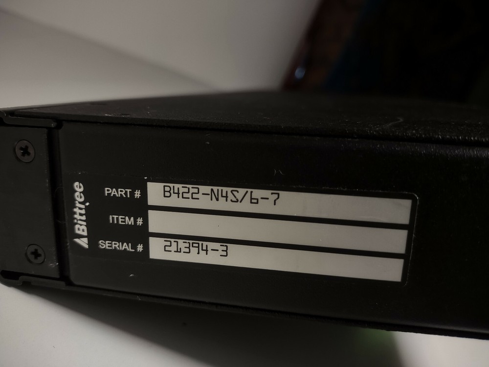 Bittree® Programmable RS-422 Patchbay 1 RU with DE-9 Rear Interface