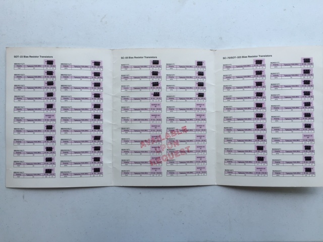 Motorola Bias Resistor Transisitors Selector Guide & Kit