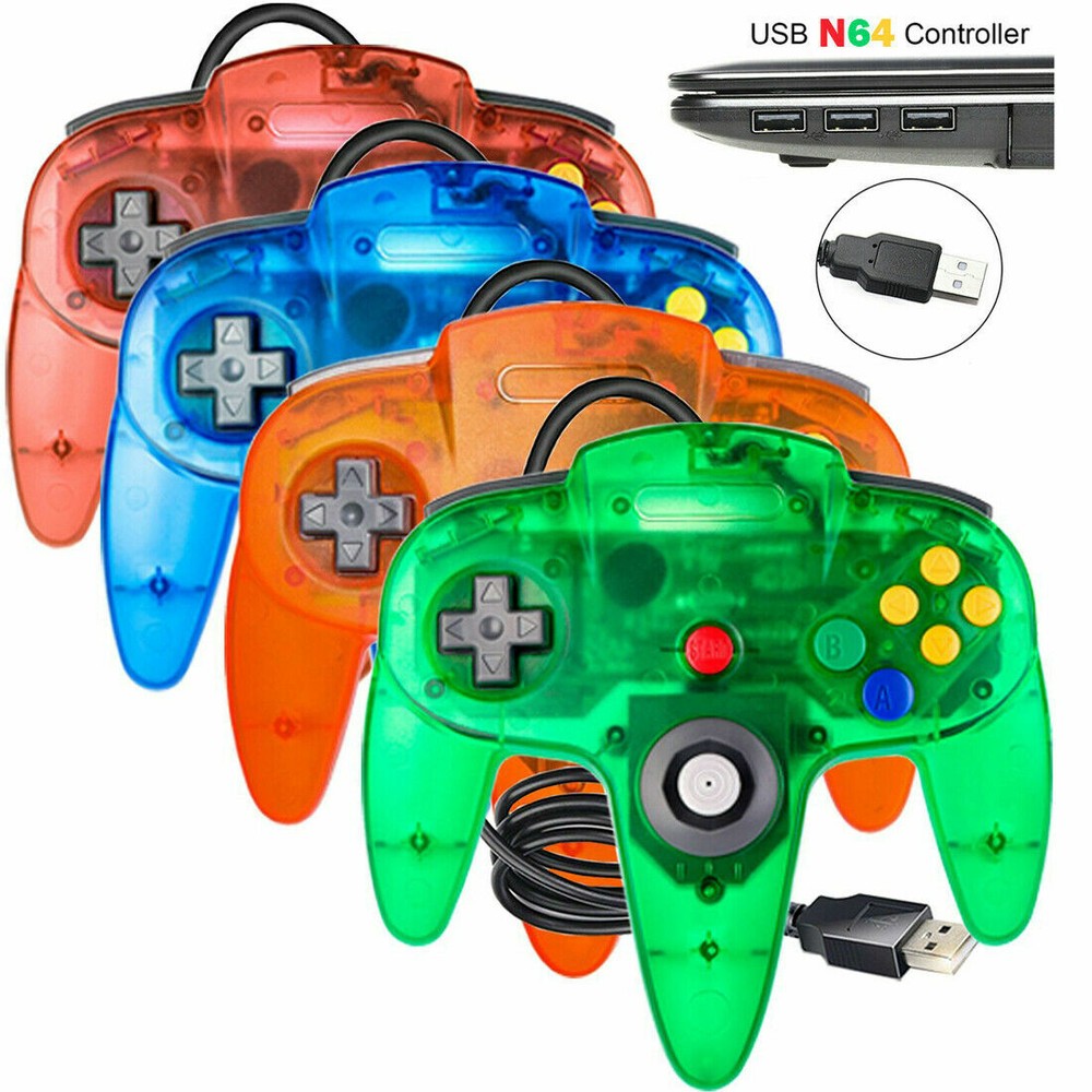 USB NINTENDO 64 N64 GAMES CLASSIC GAMEPAD CONTROLLERS FOR USB TO PC / MAC