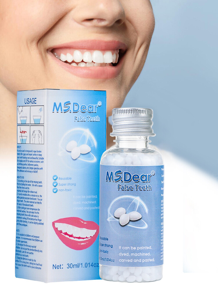 5/3X Tooth Repair Granules Temporary Fitting Beads Reusable Moldable False Teeth