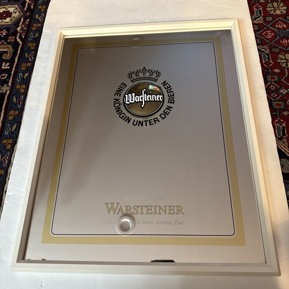 Vintage Warfteiner Bar Mirror 21x17