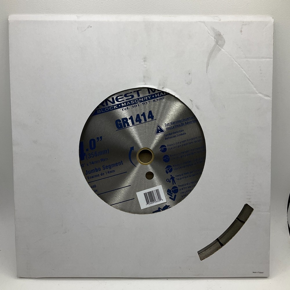 Ernest Maier GR1414 14" All Purpose Segmented Blade NEW