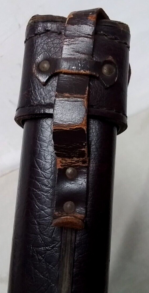 Vintage Brunswick Leather Pool Cue Hard Case