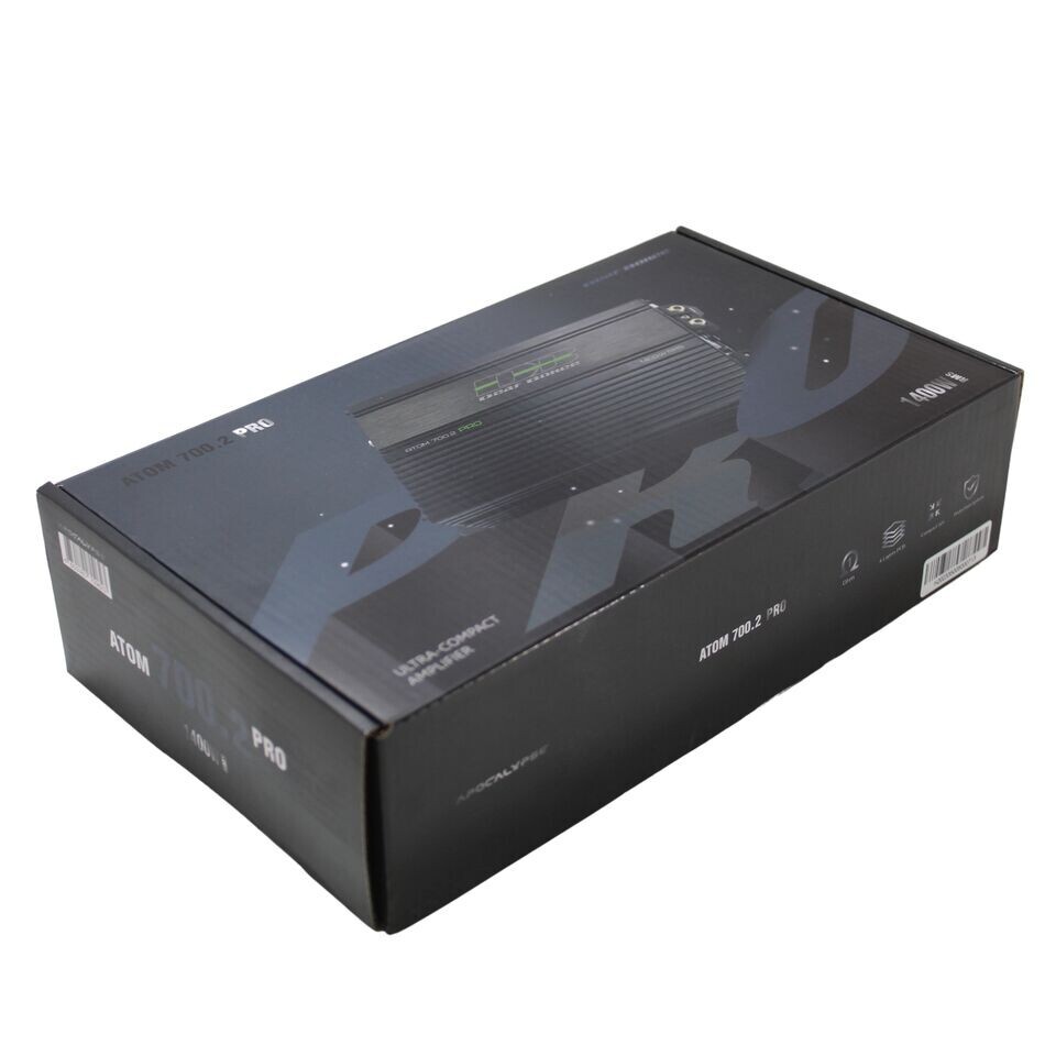 Deaf Bonce Apocalypse 1400W RMS 1 Ohm 2-Channel Class D Amplifier ATOM-700.2 PRO