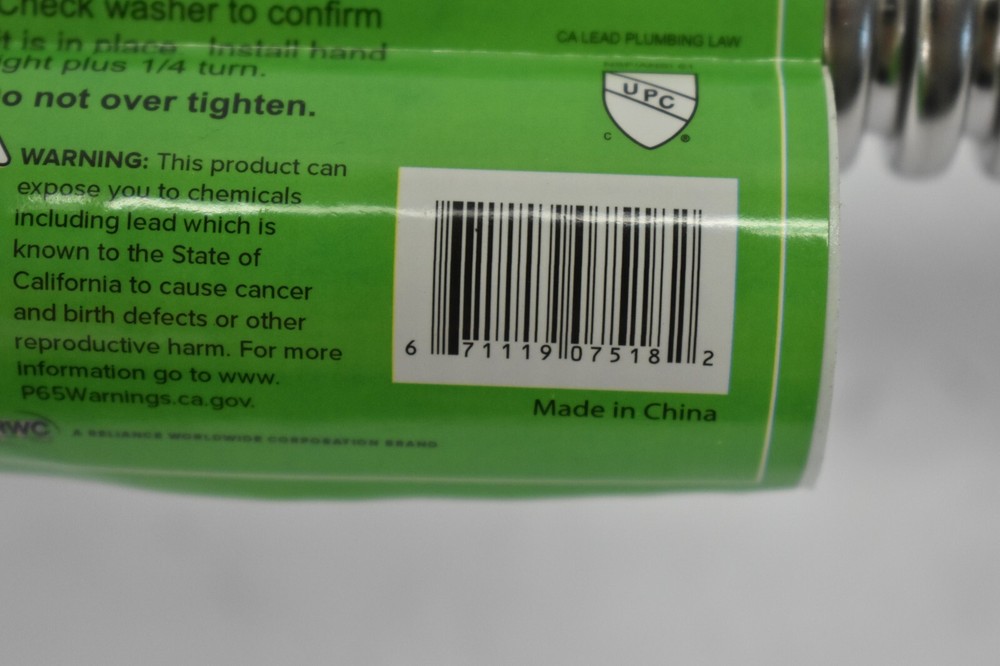 Holdrite Quick Flex Water Heater Connector Stainless Steel 3/4" x 18" QFC-7518