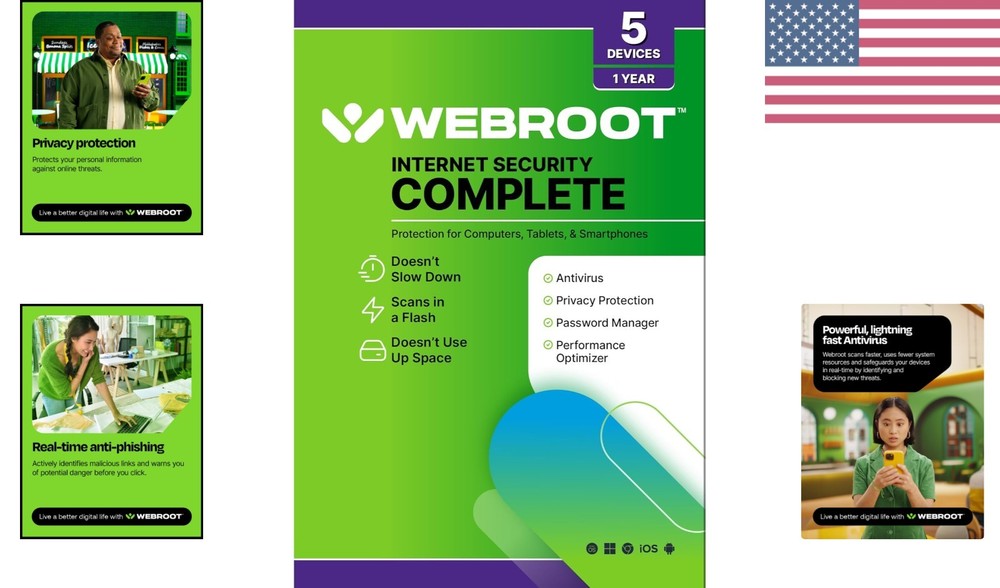 25GB Cloud Backup & Optimizer: Internet Security Complete for 5 Devices, 1