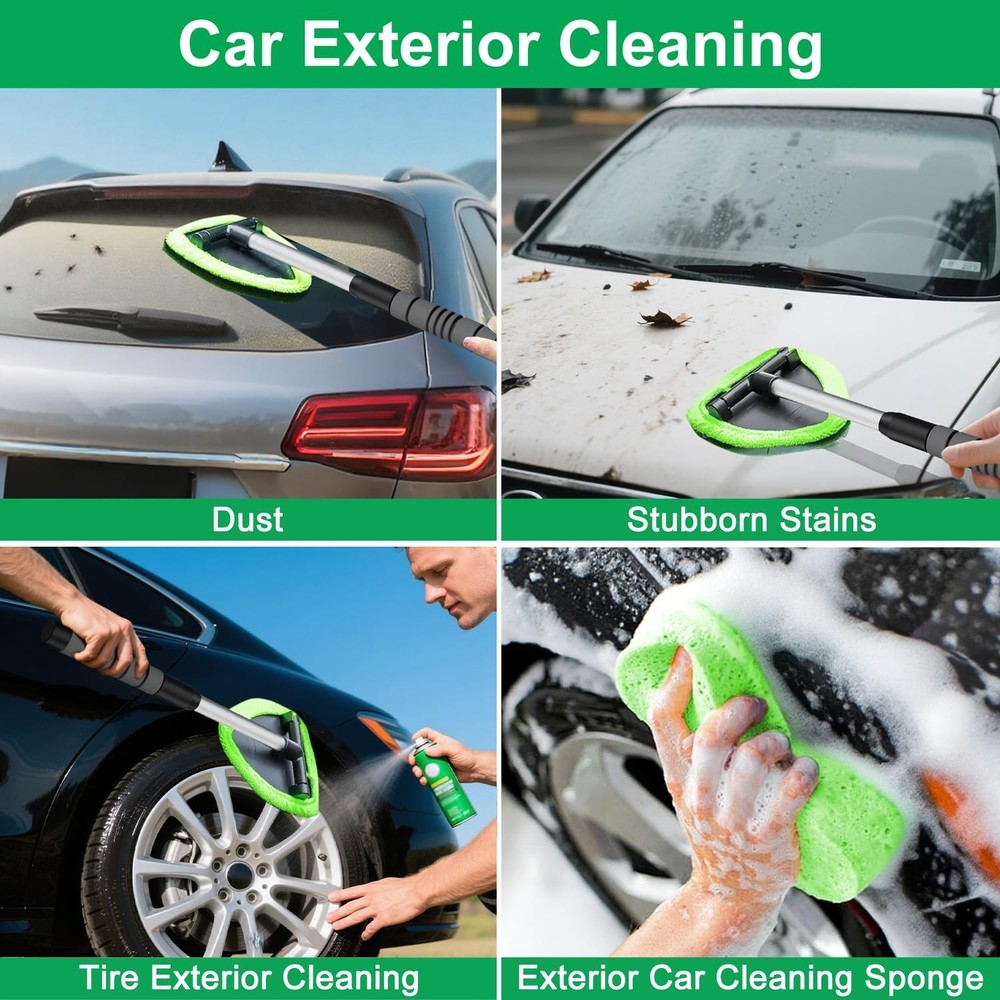 Good Windshield Cleaner Tool – Car Interior Window Cleaning Kit with...