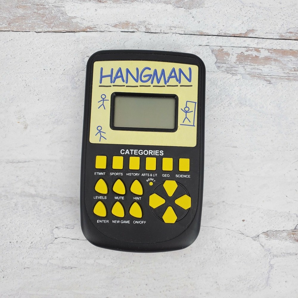 Handheld Pocket Arcade Electronic Hangman Travel Game