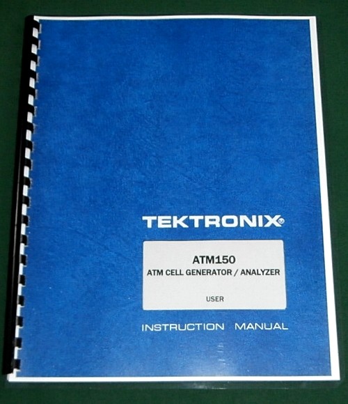 Tektronix ATM150 User Manual: Comb Bound & Protective Covers