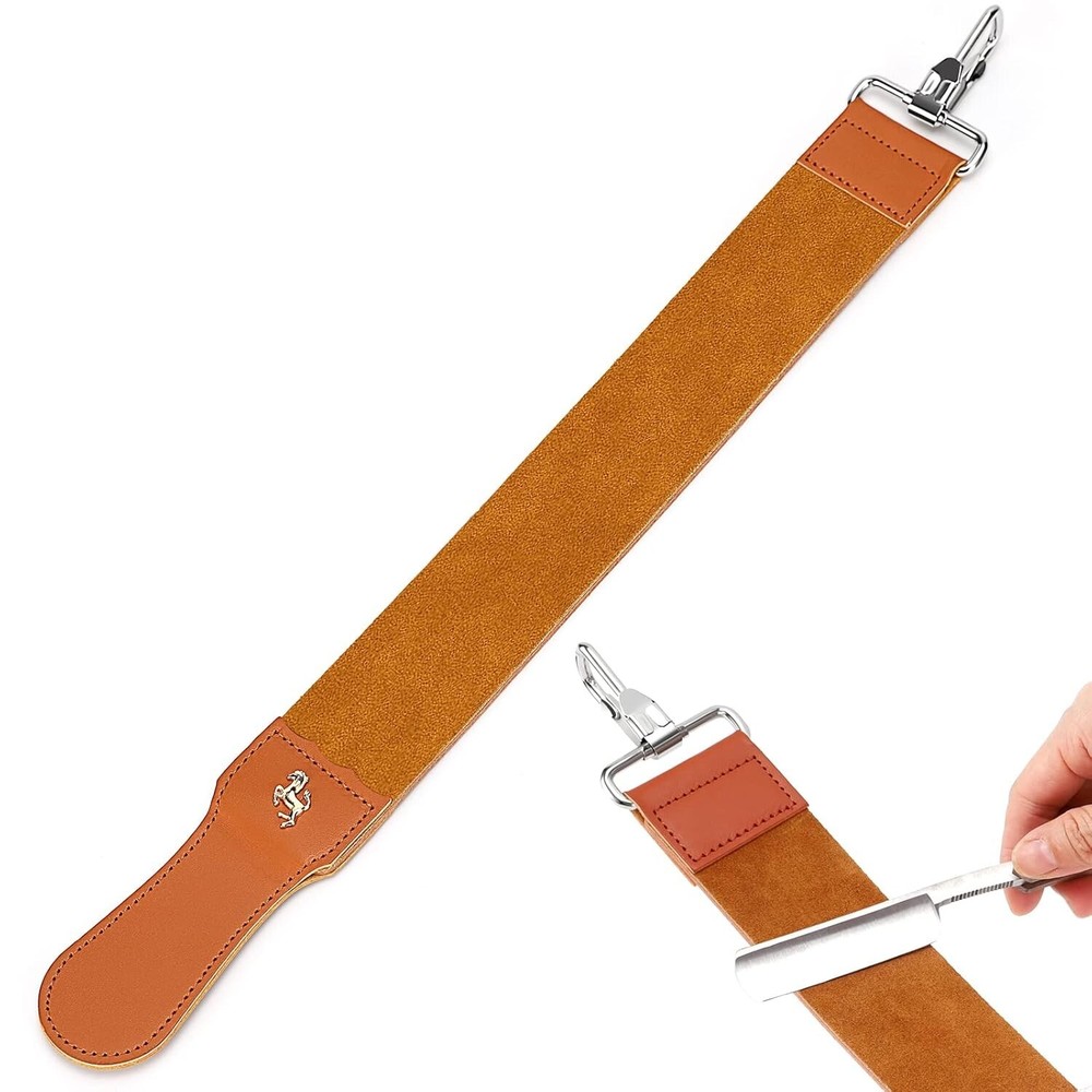 Versatile Leather Sharpening Strap - 45*5cm Strop for Razors and Knives