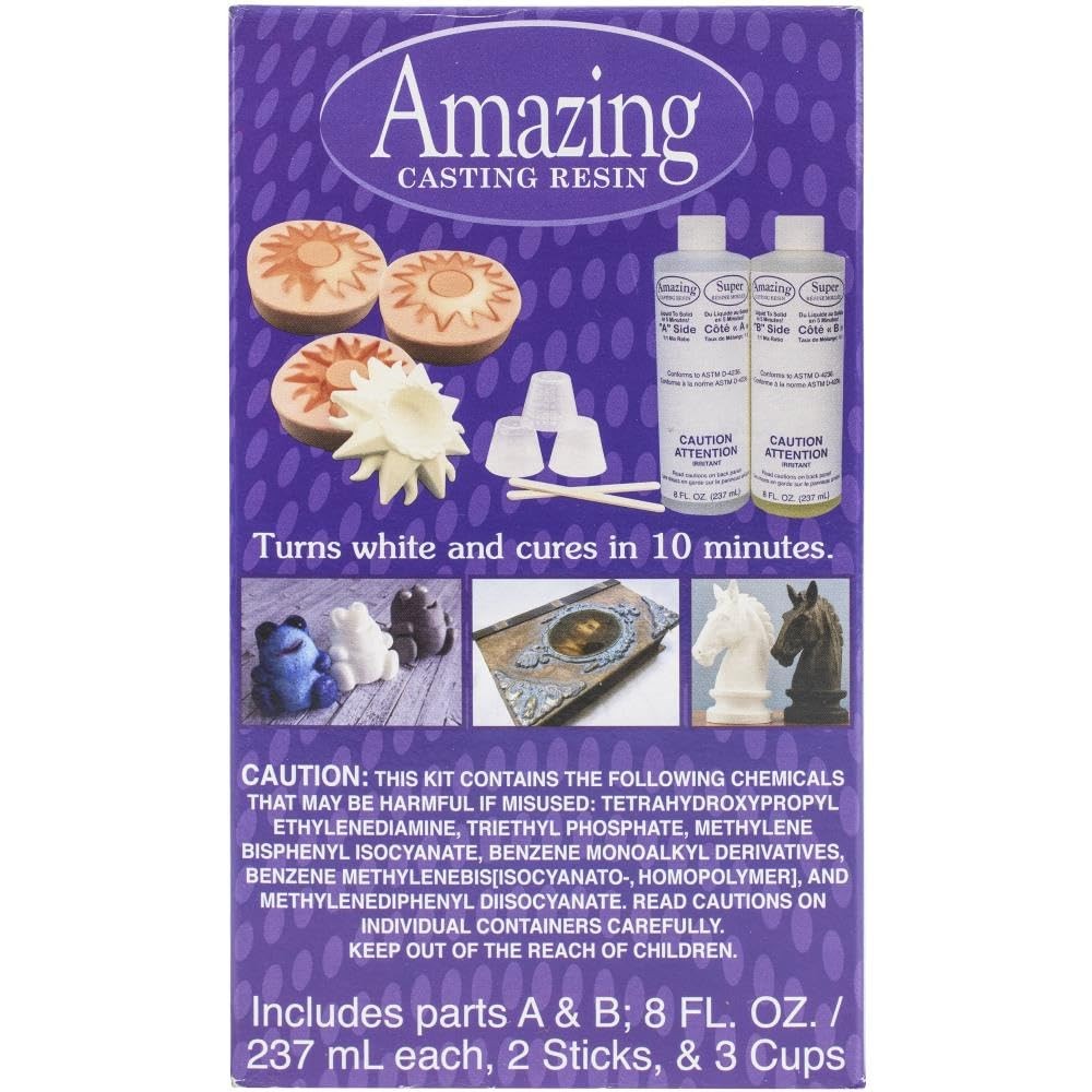 Amazing Casting Resin Kit – Fast-Curing Resin for Mold Making – Includes Two ...