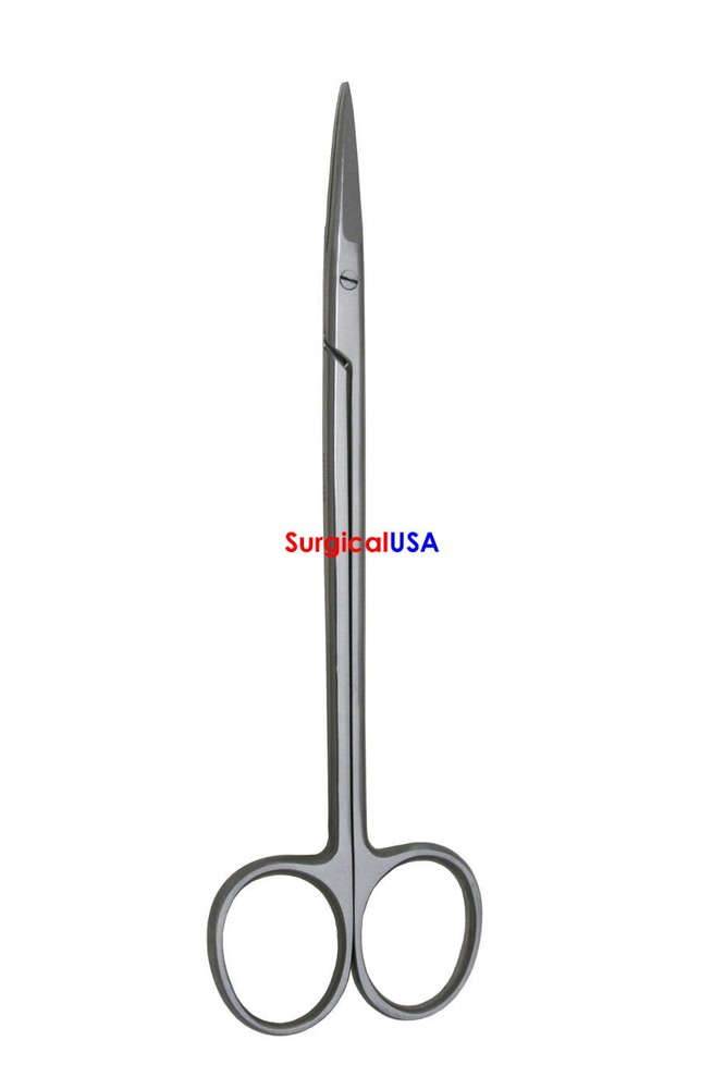 Kelly Scissors 6.25" Straight Serrated Blade Sharp Points Long Shanks