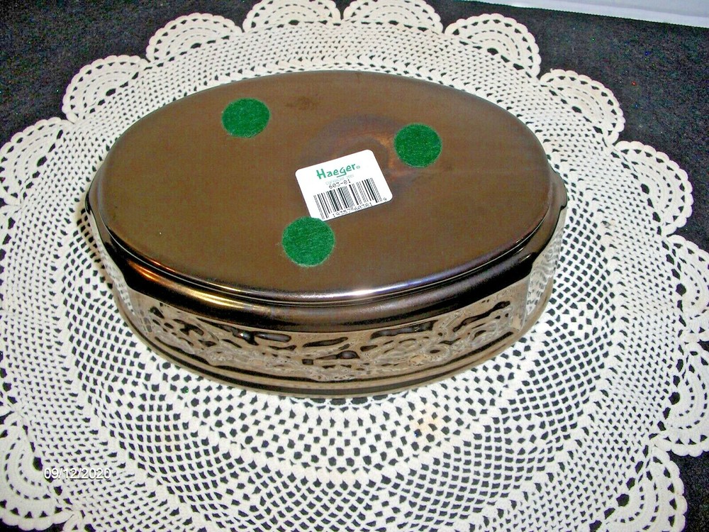 Haeger Pottery ~Metallic Rose~ Bronze Ceramic Planter Oval 8.5”