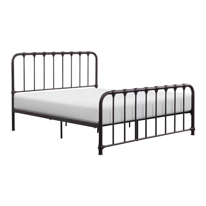 Lexicon Bethany Queen Metal Platform Bed in Dark Bronze