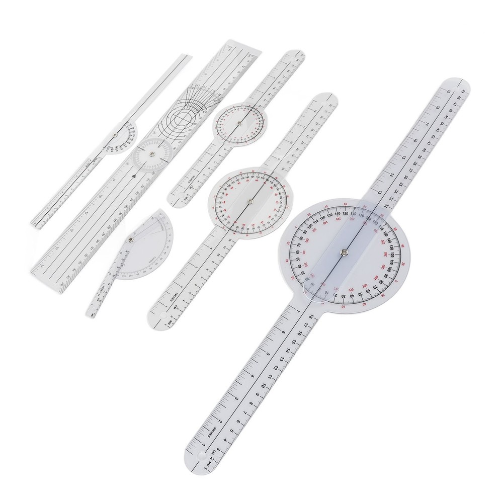 6Pcs Spinal Goniometer Joint Angle Protractor Ruler For Joint Recovery