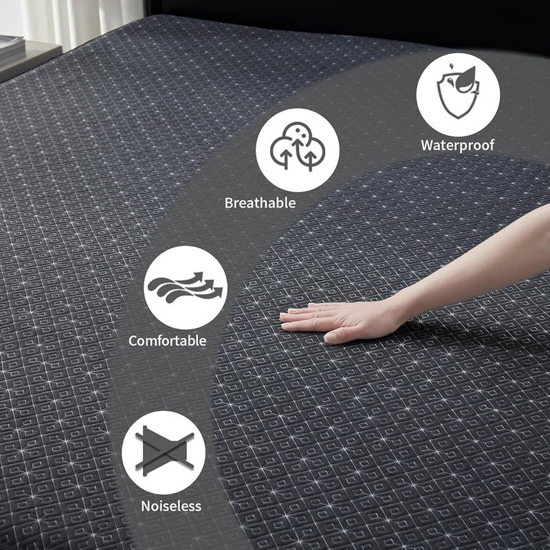 Waterproof Mattress Protector Queen Deep Pocket Noiseless Microfiber Washable US