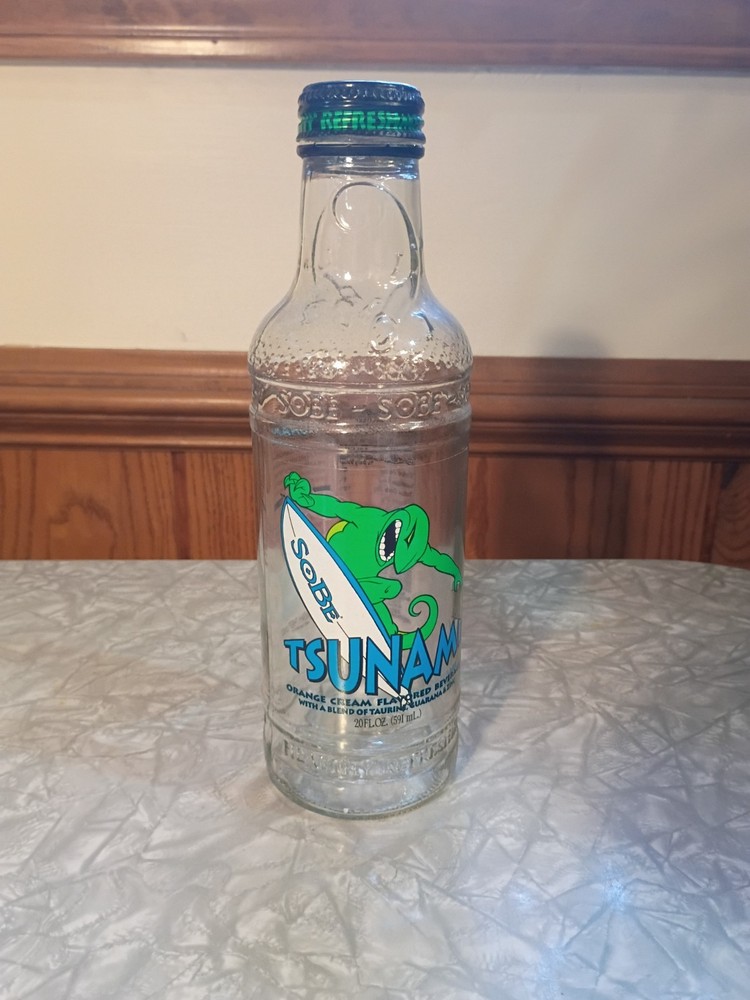 Vintage SoBe Bottle Tsunami 2000 20 FL OZ *Empty*