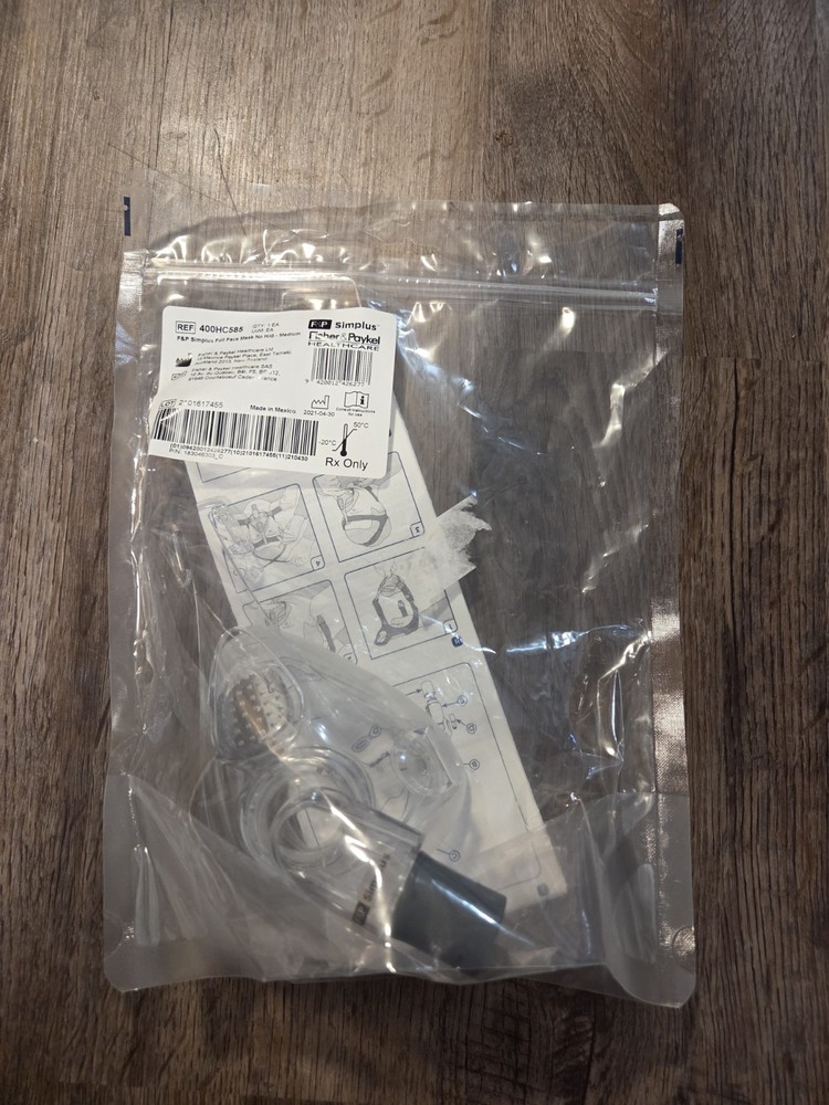 F&P Simplus 400HC585 Factory Sealed Full Face Medium Mask