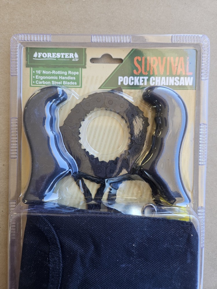 Forester Survival Pocket Portable Hand Chainsaw with Case