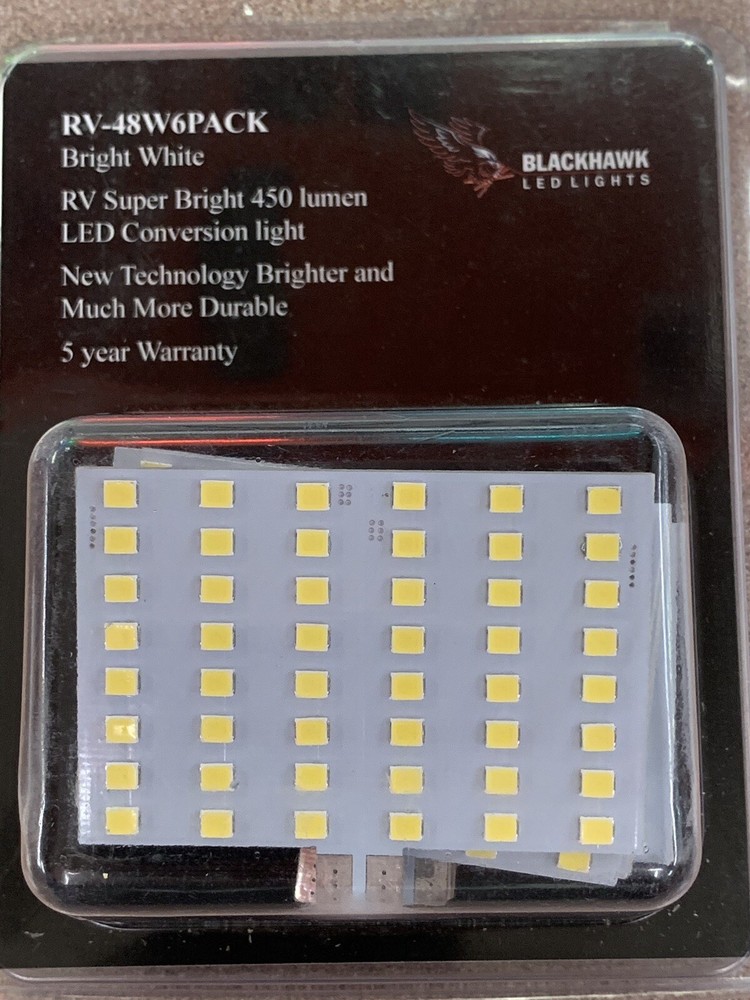 Blackhawk LED Replacement Light, Bright White RV-48W6PACK