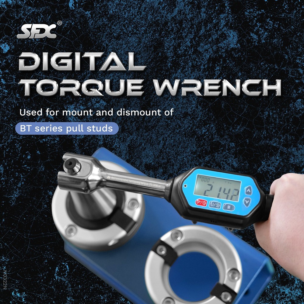 SFX Digital  BT40 Pull Studs Torque Wrench Spanner MAS 403 BT40 Retention Knob