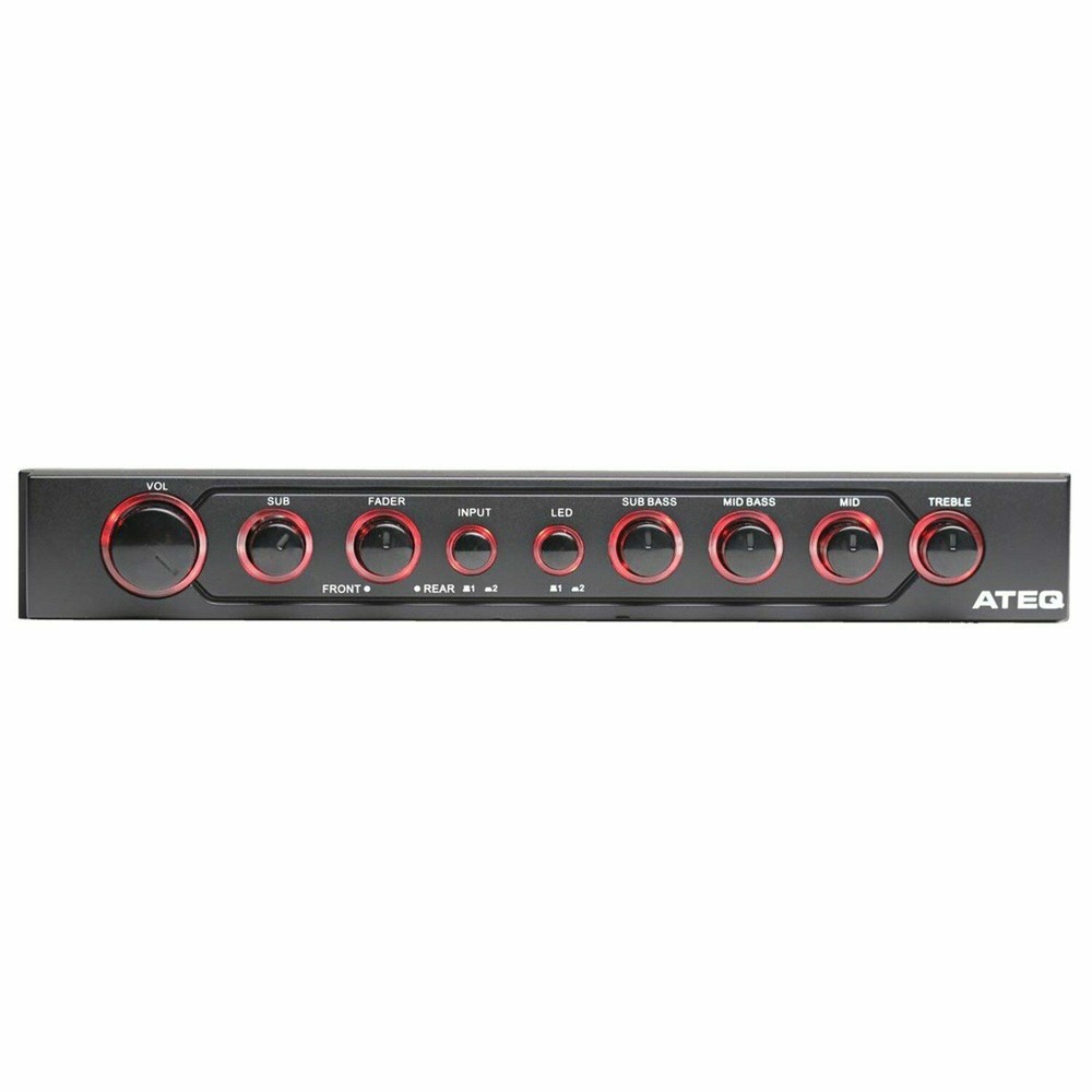 Autotek Car Audio Equalizer 4-Band / 9-Volt Line-Driver Multiple-Source Signal