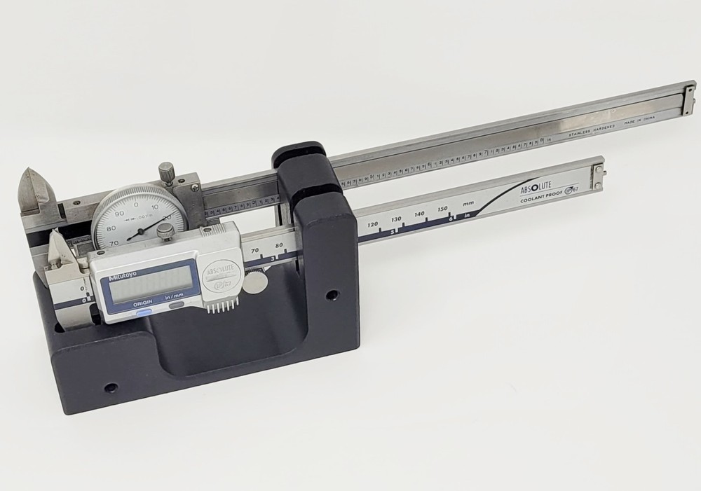 Caliper Stand DOUBLE- Desktop, Machine Mount, Toolbox, and PresentationQuality