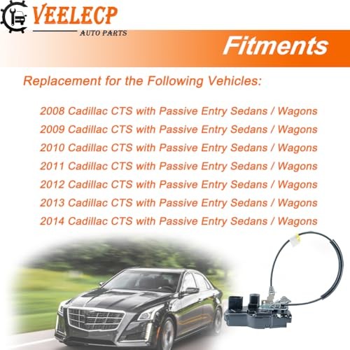 Door Lock Actuator Compatible with 2008-2014 CTS Front Right Passenger Side
